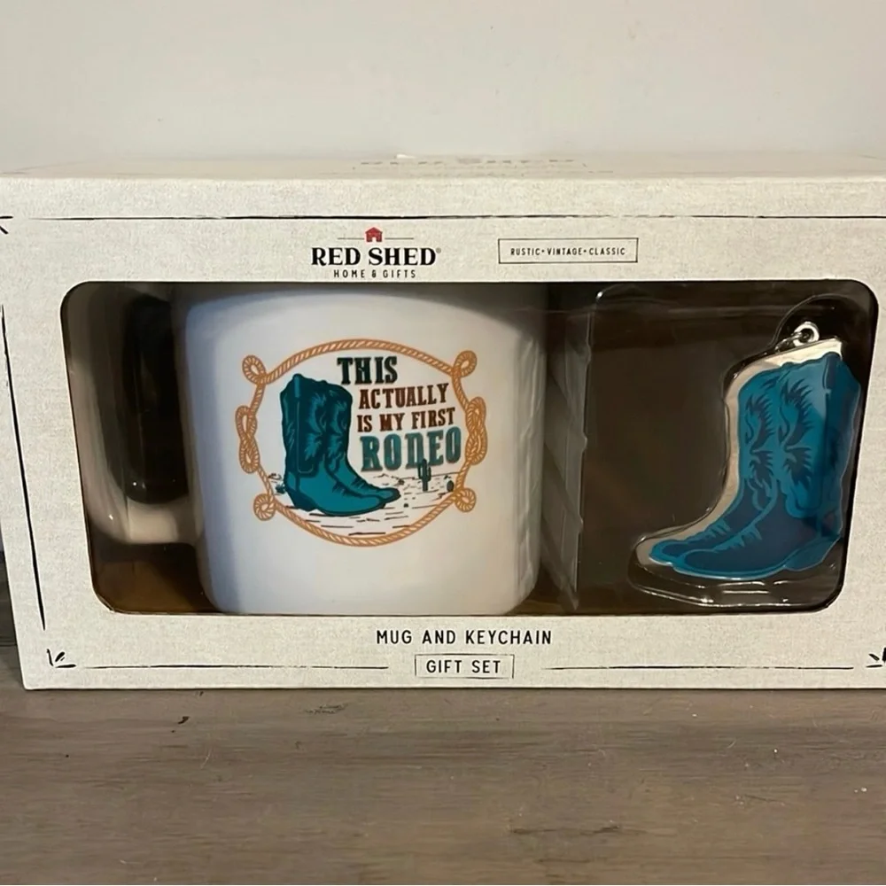 New in Box Rodeo Mug & Keychain Set - Picture 1 of 3